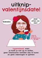 valentijnskaart foto uitknipkaart grappig vrouw
